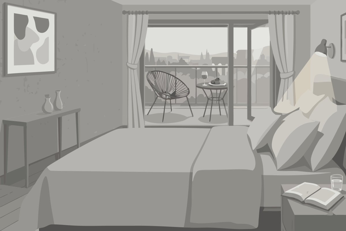 Suite mit Kingsize-Bett